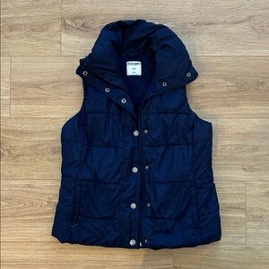 Old Navy Dark Blue Quilted Vest